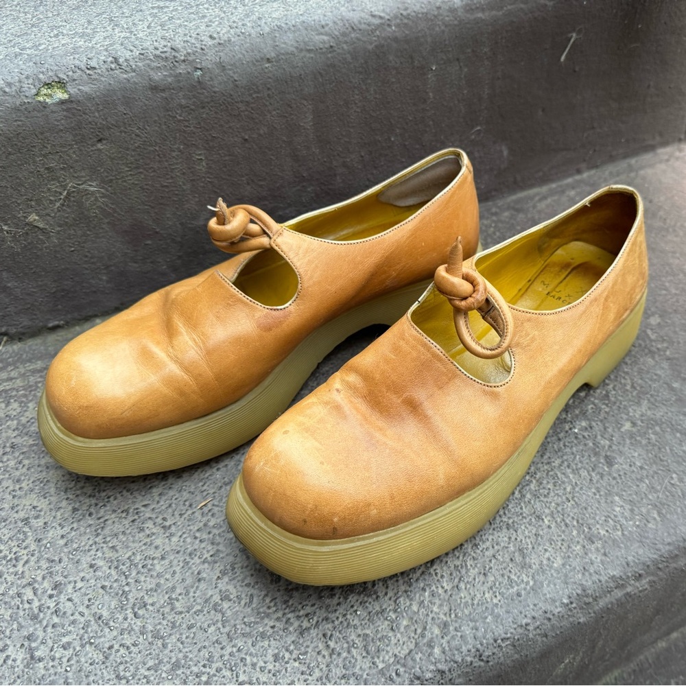 MUXART Barcelona tan leather loafers 38